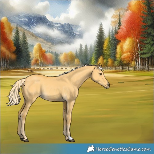 Horse Color:Palomino Dun Rabicano 