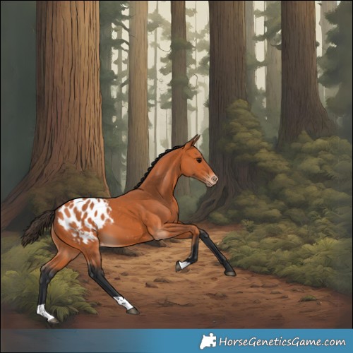 Horse Color:Bay Appaloosa 