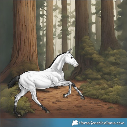 Horse Color:Black Appaloosa