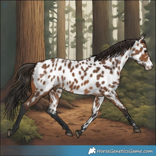 Horse Color:Bay Appaloosa 