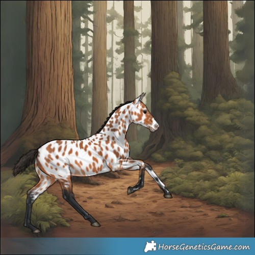 Horse Color:Bay Appaloosa