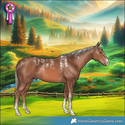 Horse Color:Powder White Chestnut Mushroom 
