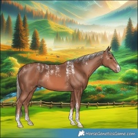 Horse Color:Powder White Chestnut Mushroom 