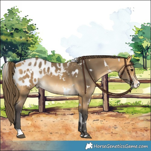 Horse Color:White Spotted Buckskin Appaloosa 