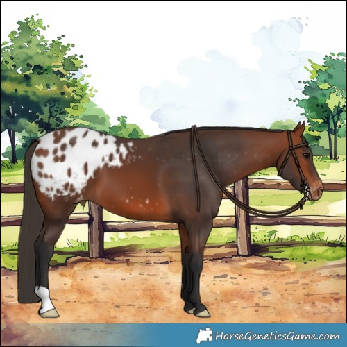 Horse Color:Bay Appaloosa 