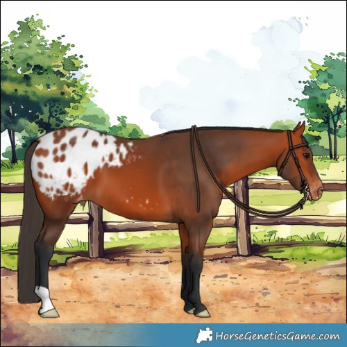 Horse Color:Bay Appaloosa 