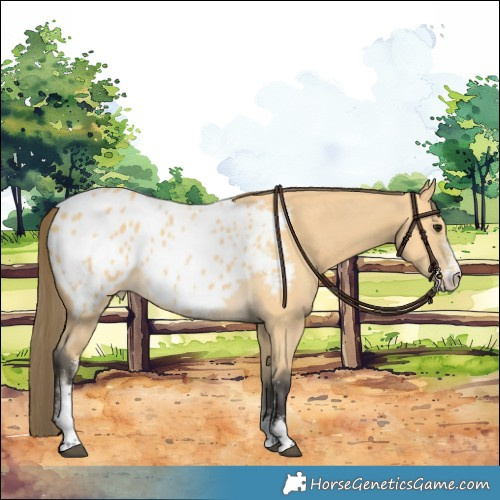 Horse Color:Buckskin Sabino Appaloosa 