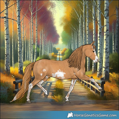 Horse Color:Chestnut Splash Frame  and Chestnut Splash Frame 