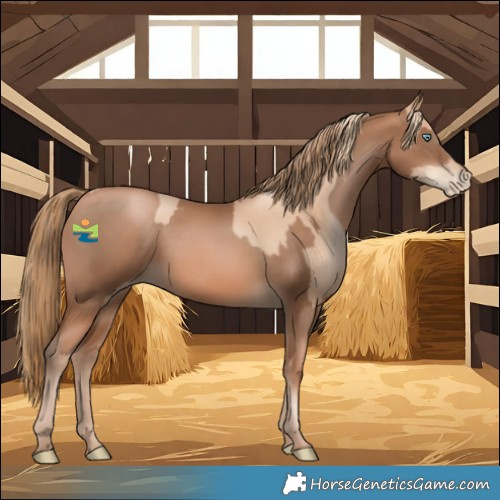 Horse Color:Gold Champagne Pearl Rabicano  and Liver Chestnut Pearl Rabicano 