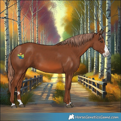 Horse Color:Chestnut Splash 