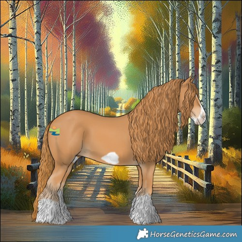 Horse Color:Chestnut Splash Frame 