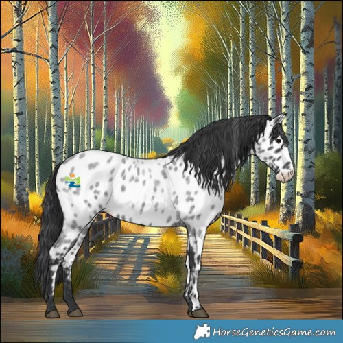 Horse Color:Blue Roan Appaloosa 