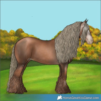 Horse Color:Gray Liver Chestnut Pearl Mushroom 