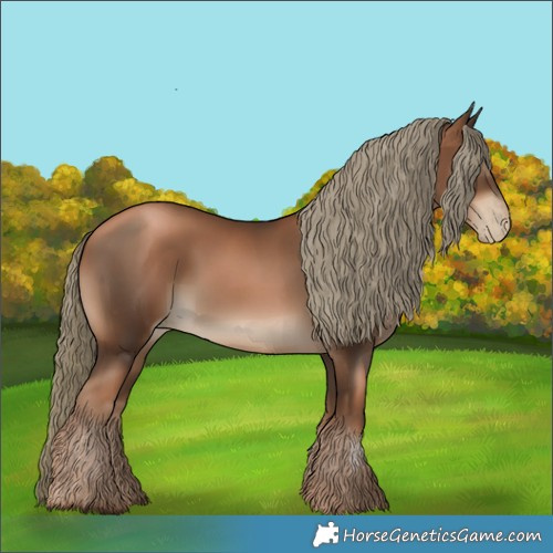 Horse Color:Gray Liver Chestnut Pearl Mushroom 