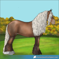 Horse Color:Gray Liver Chestnut Pearl Mushroom 
