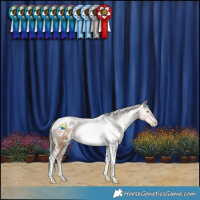 Horse Color:White Spotted Liver Chestnut Pearl Mushroom Tobiano Rabicano 