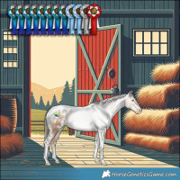 Horse Color:White Spotted Liver Chestnut Pearl Mushroom Tobiano Rabicano 