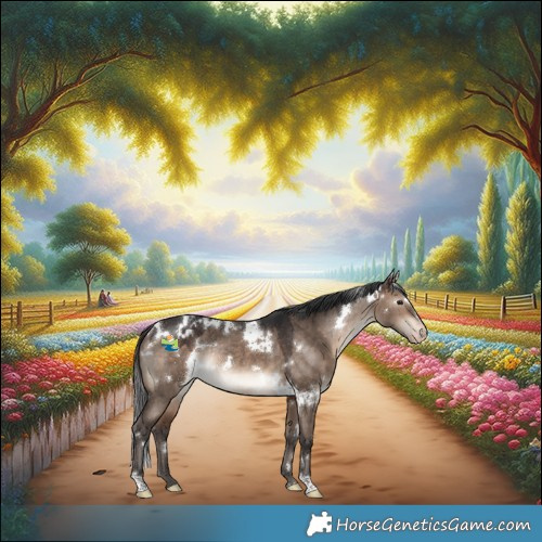 Horse Color:White Spotted Bay Dun Appaloosa Rabicano 