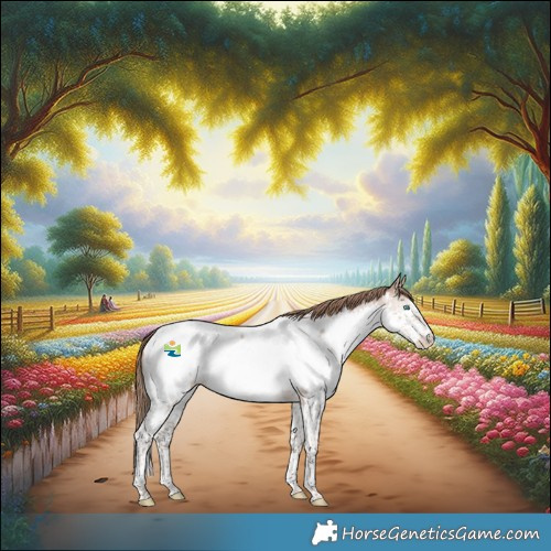 Horse Color:White Spotted Brown Pearl Dun Mushroom Splash Appaloosa Rabicano