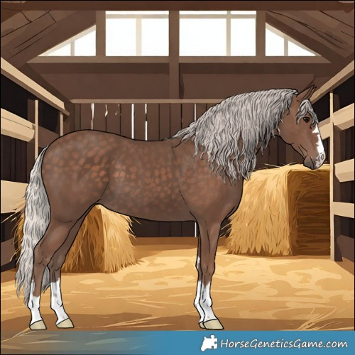 Horse Color:Silver Black 