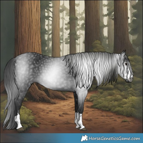 Horse Color:Gray Black