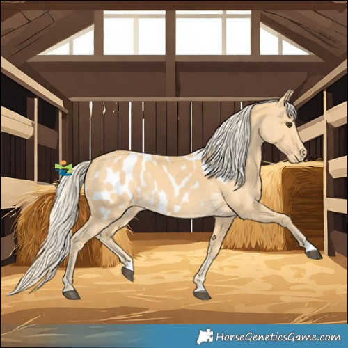 Horse Color:Palomino Near Leopard 
