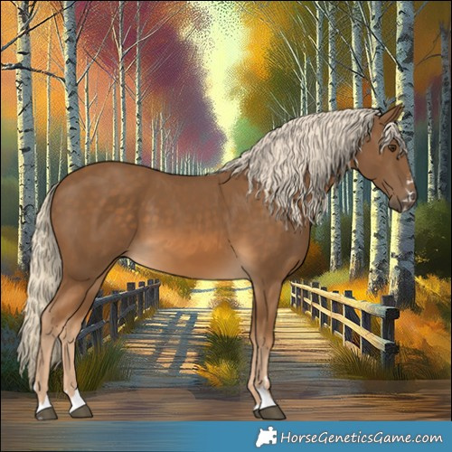 Horse Color:Chocolate Palomino 