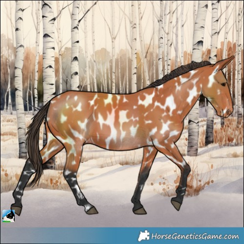 Horse Color:Bay Near Leopard 