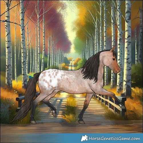 Horse Color:Bay Roan Appaloosa 