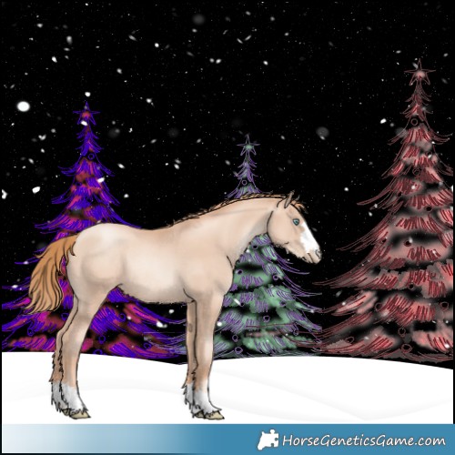 Horse Color:Gold Champagne Pearl Rabicano 