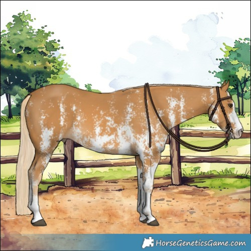 Horse Color:Palomino Sabino 