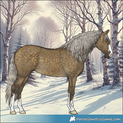 Horse Color:Silver Buckskin Dun 