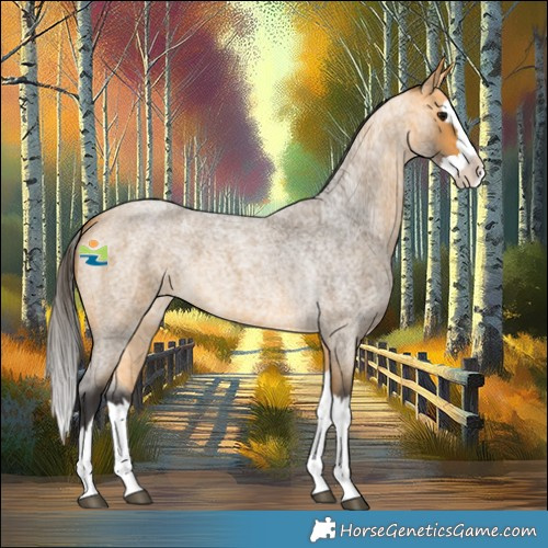 Horse Color:Buckskin Roan Splash 