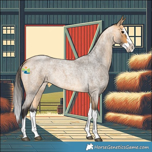 Horse Color:Buckskin Roan Splash 