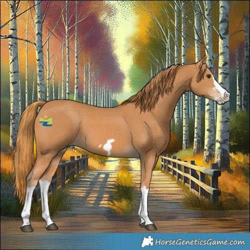 Horse Color:Chestnut Splash Frame 