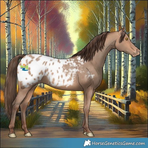 Horse Color:Amber Champagne Appaloosa 