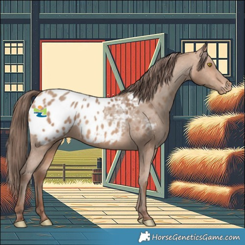 Horse Color:Amber Champagne Appaloosa 