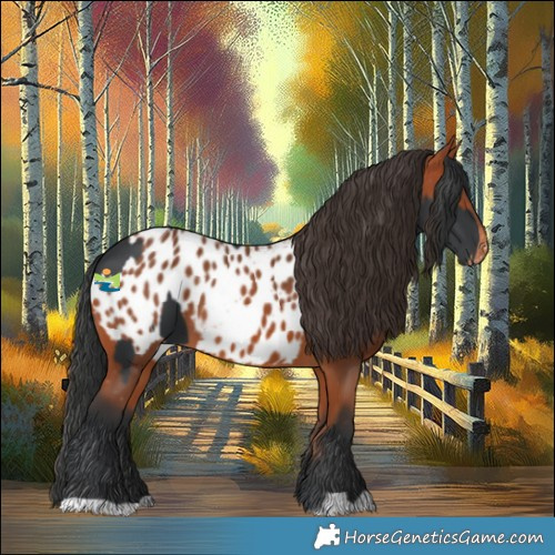 Horse Color:Black  and Bay Appaloosa 