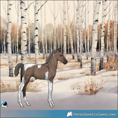Horse Color:Liver Red Dun Mushroom Tobiano