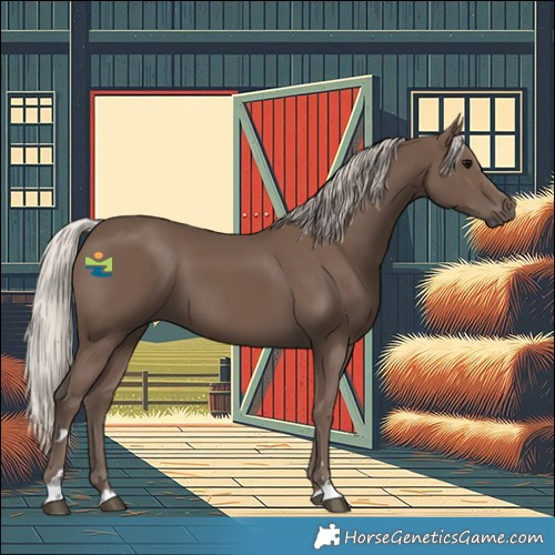 Horse Color:Silver Black 