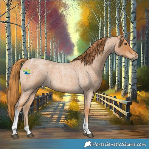 Horse Color:Red Roan Tobiano 