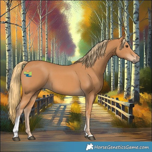 Horse Color:Chestnut Tobiano Rabicano 