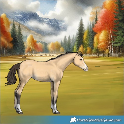 Horse Color:Buckskin Rabicano 