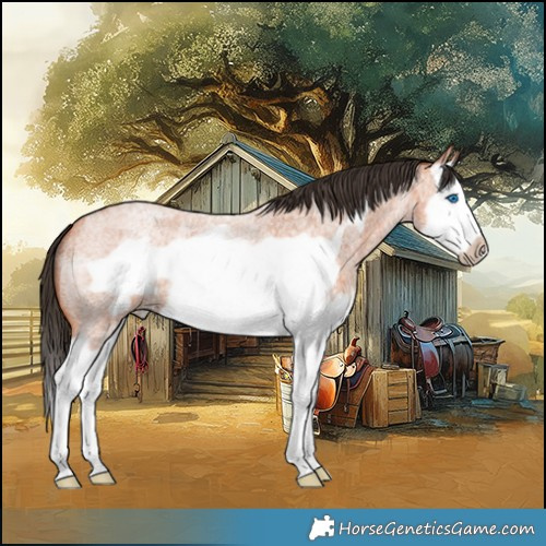 Horse Color:Bay Roan Splash Frame 