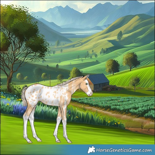 Horse Color:Gold Cream Champagne Sabino Splash Blanket
