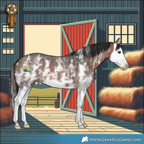 Horse Color:Bay Sabino Splash 