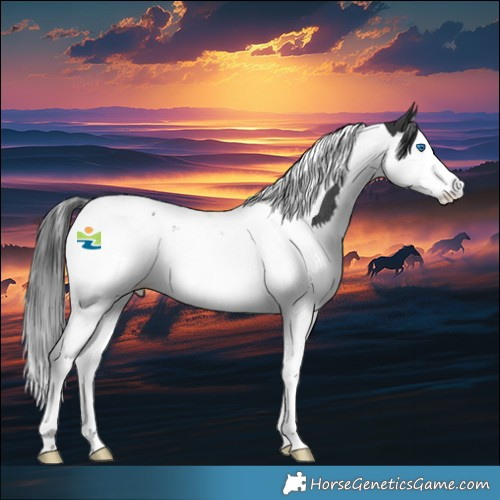 Horse Color:Black Splash Tobiano Appaloosa Rabicano 