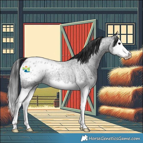 Horse Color:Blue Roan Splash Appaloosa 