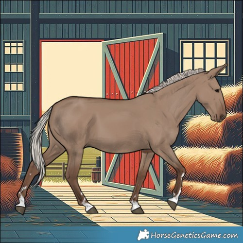Horse Color:Silver Grullo 
