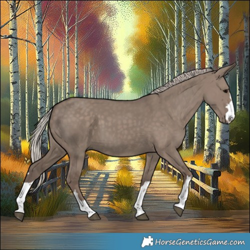 Horse Color:Silver Grullo 